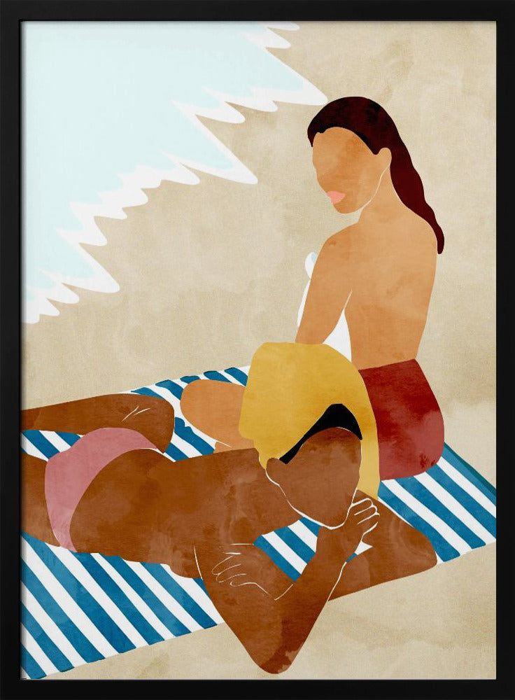 Minimalistisch strandtafereel | Poster