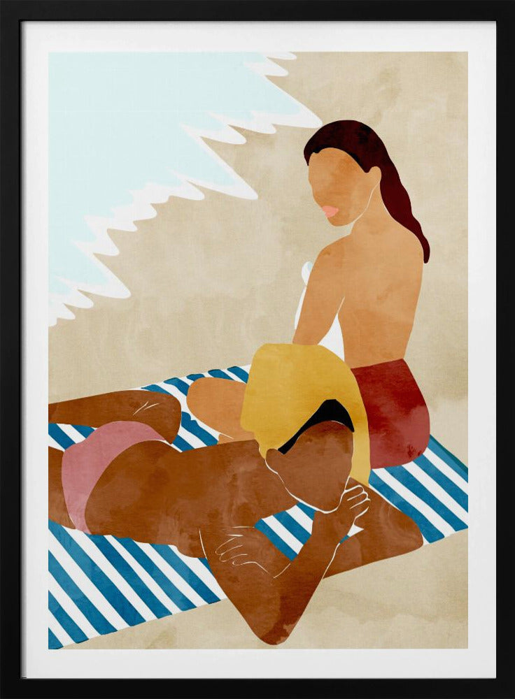 Minimalistisch strandtafereel | Poster