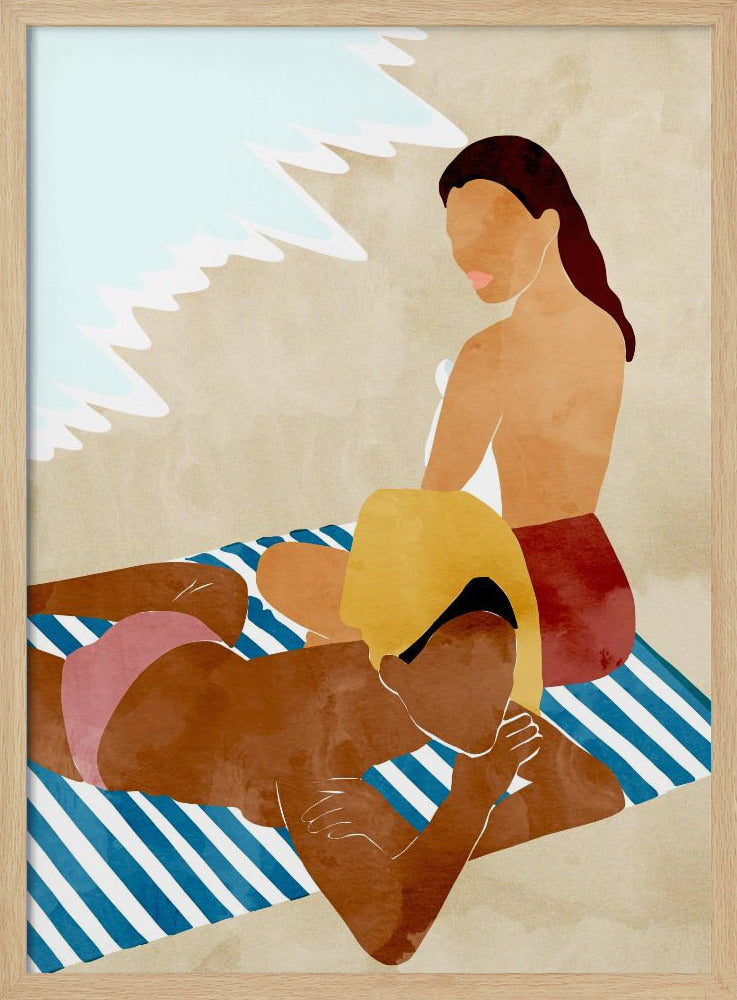 Minimalistisch strandtafereel | Poster
