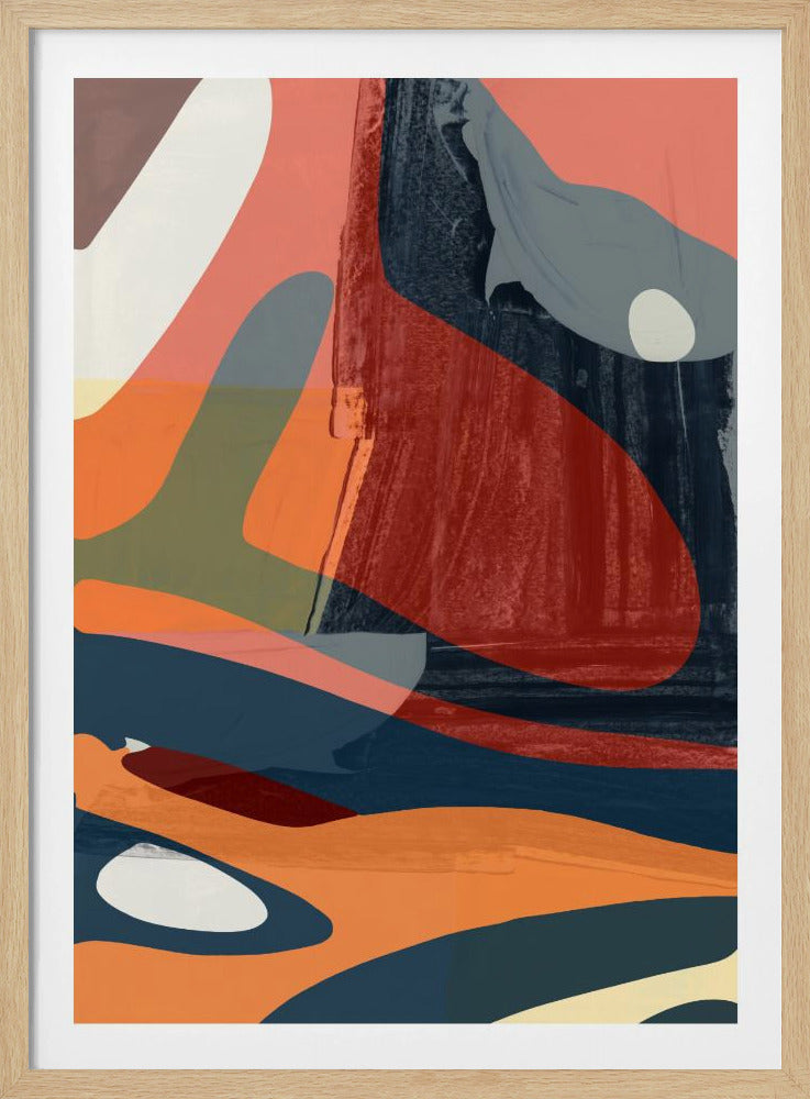 Palet van verschuivend zand | Poster