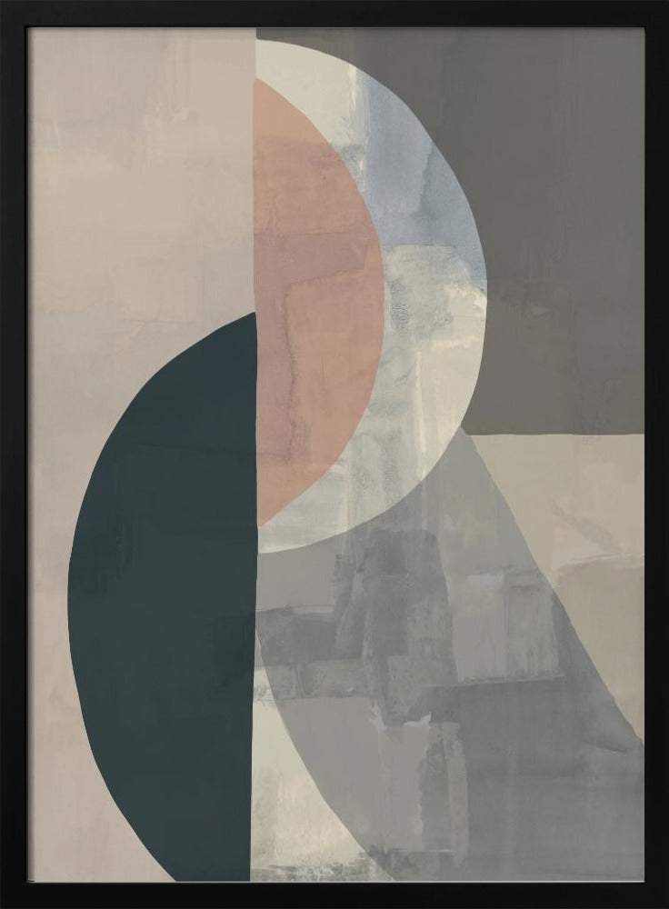 Geometrische vormen en gedempte kleuren | Poster