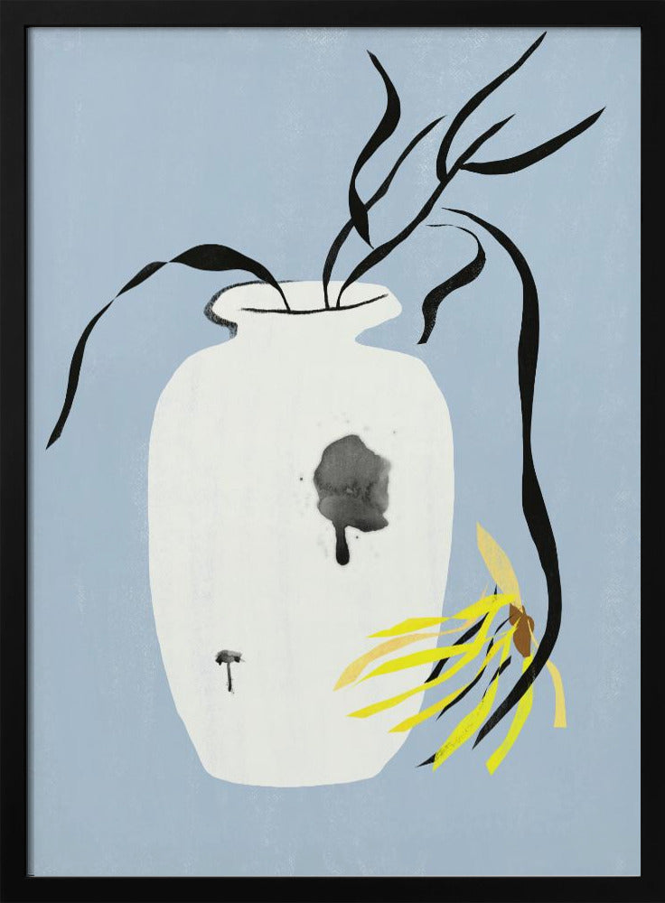 Vaas en verwelkte bloem | Poster