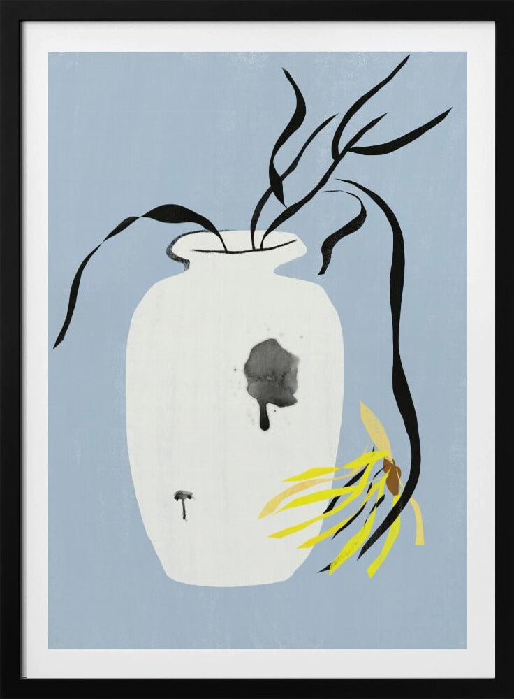 Vaas en verwelkte bloem | Poster
