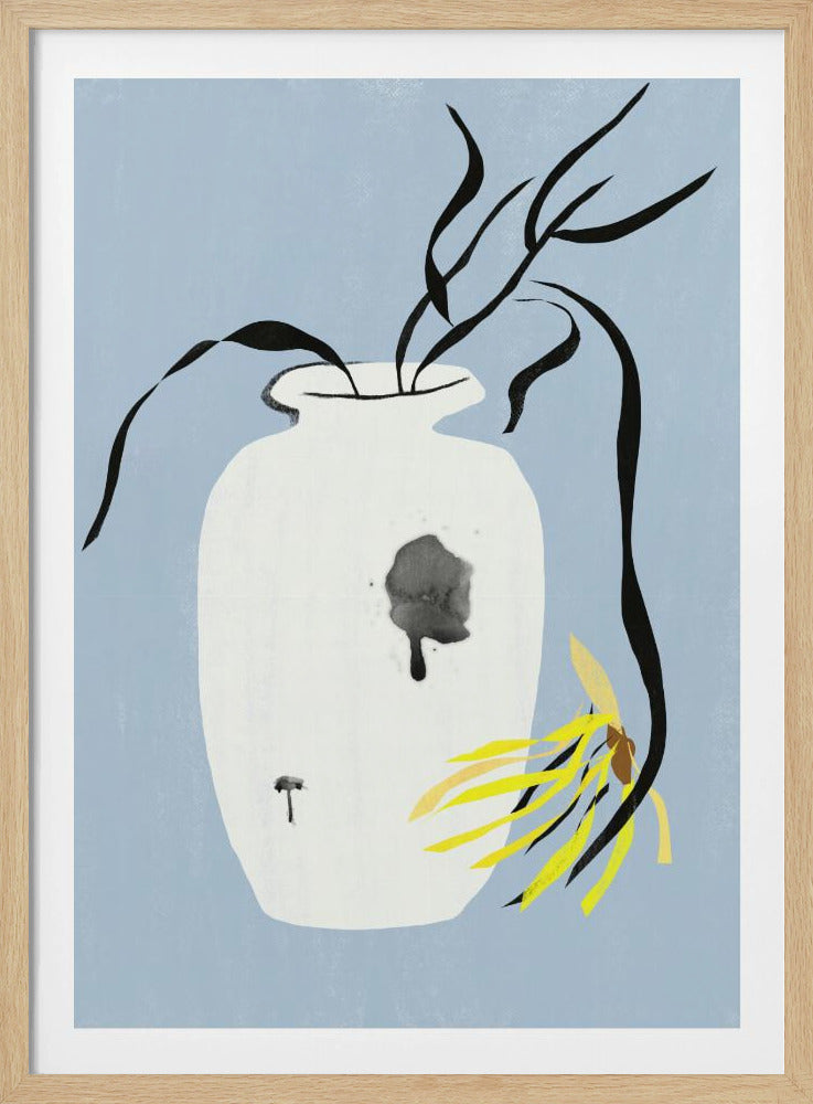 Vaas en verwelkte bloem | Poster