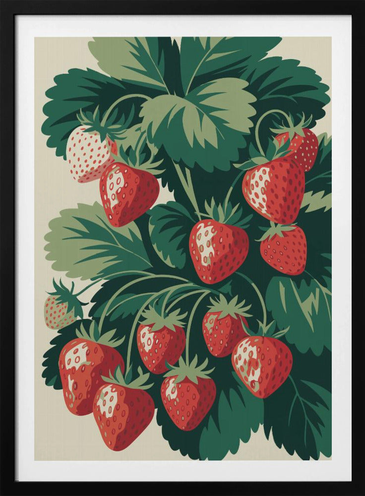 Sappige Aardbeienlekkernij | Poster