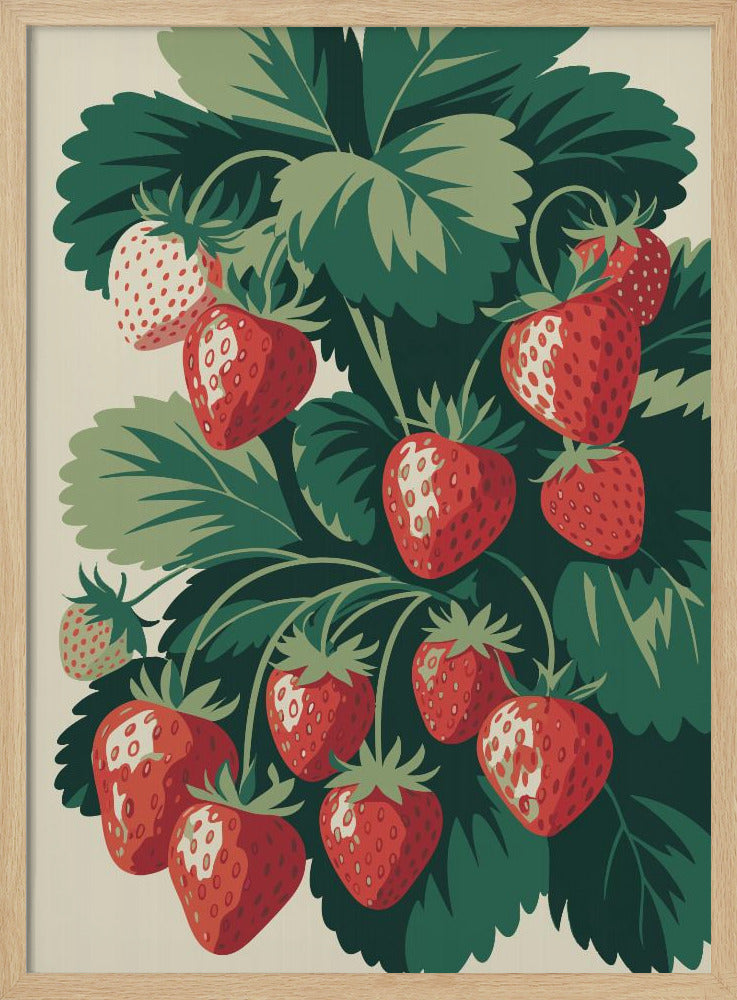 Sappige Aardbeienlekkernij | Poster