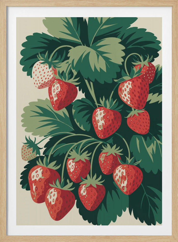 Sappige Aardbeienlekkernij | Poster