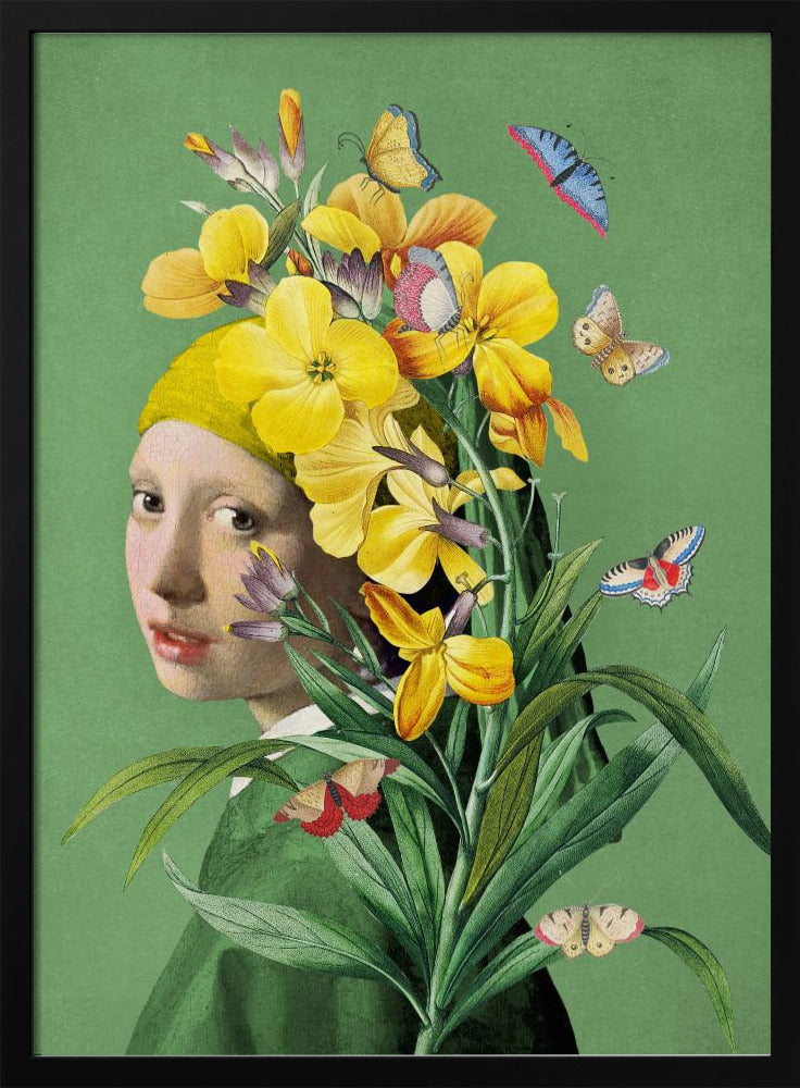 Meisje met de parel - de lente-editie | Poster