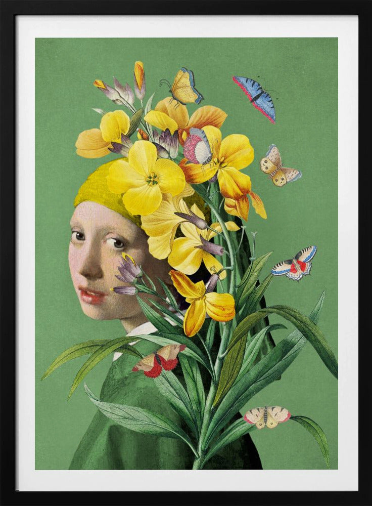 Meisje met de parel - de lente-editie | Poster