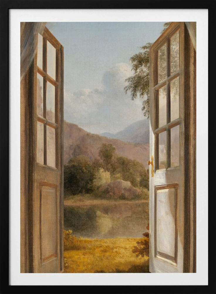 Het uitzicht op de bergen | Poster