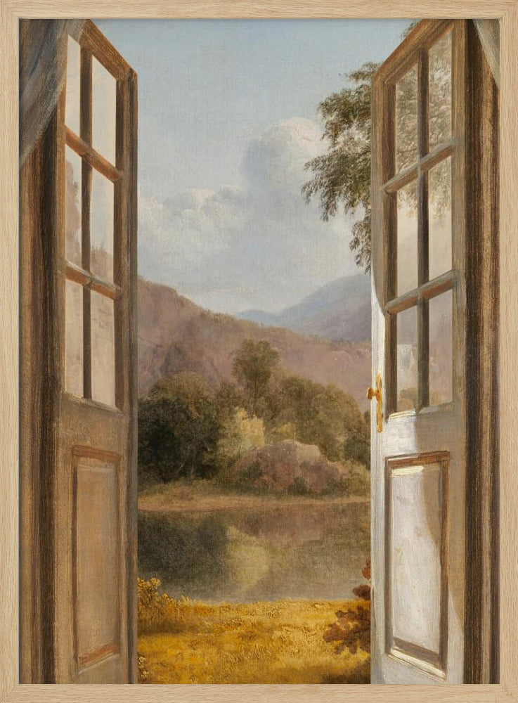 Het uitzicht op de bergen | Poster