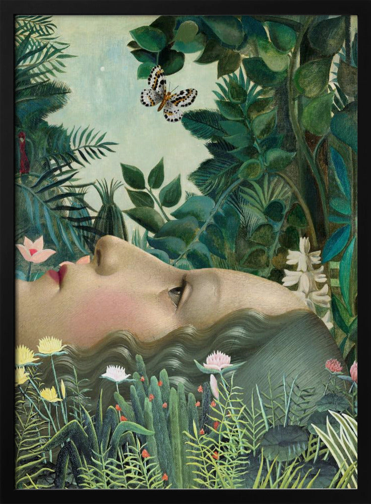 Giovanna in tropische tuin | Poster