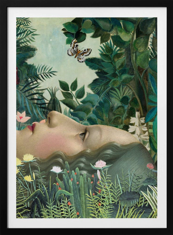 Giovanna in tropische tuin | Poster