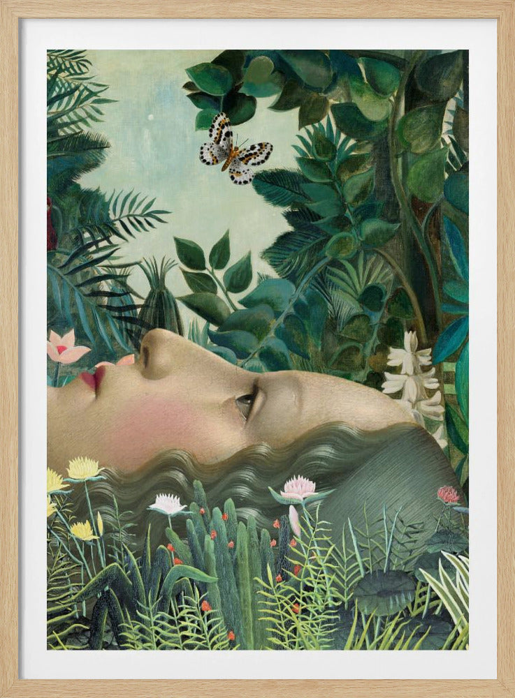 Giovanna in tropische tuin | Poster