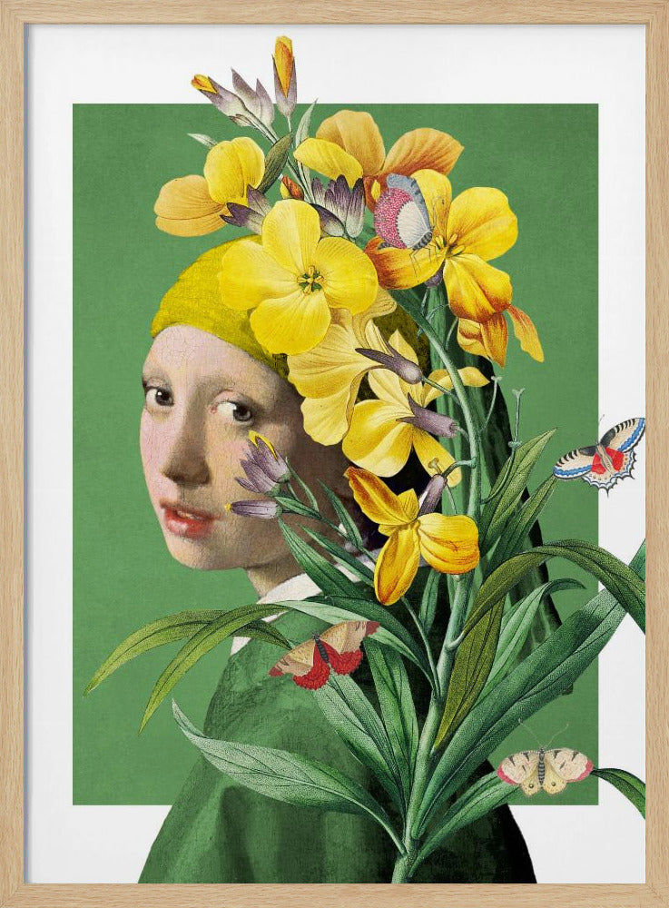 Meisje met de parel, de lente-editie | Poster