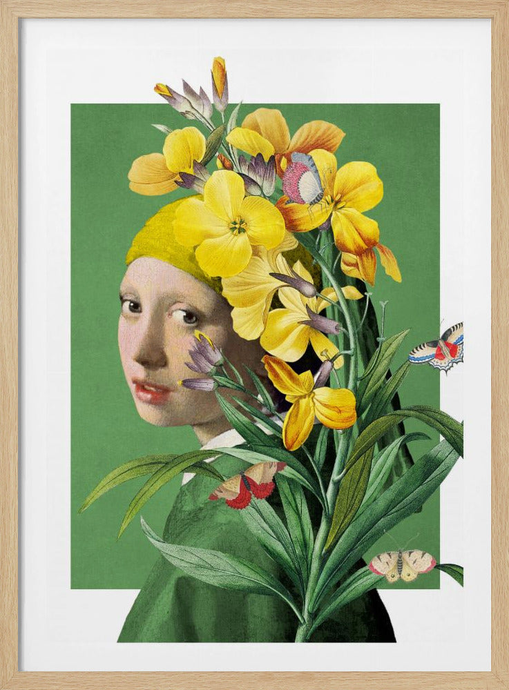 Meisje met de parel, de lente-editie | Poster
