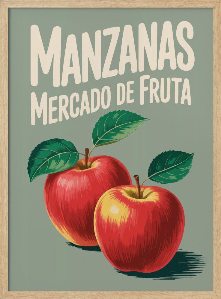Levendige rode appels | Poster