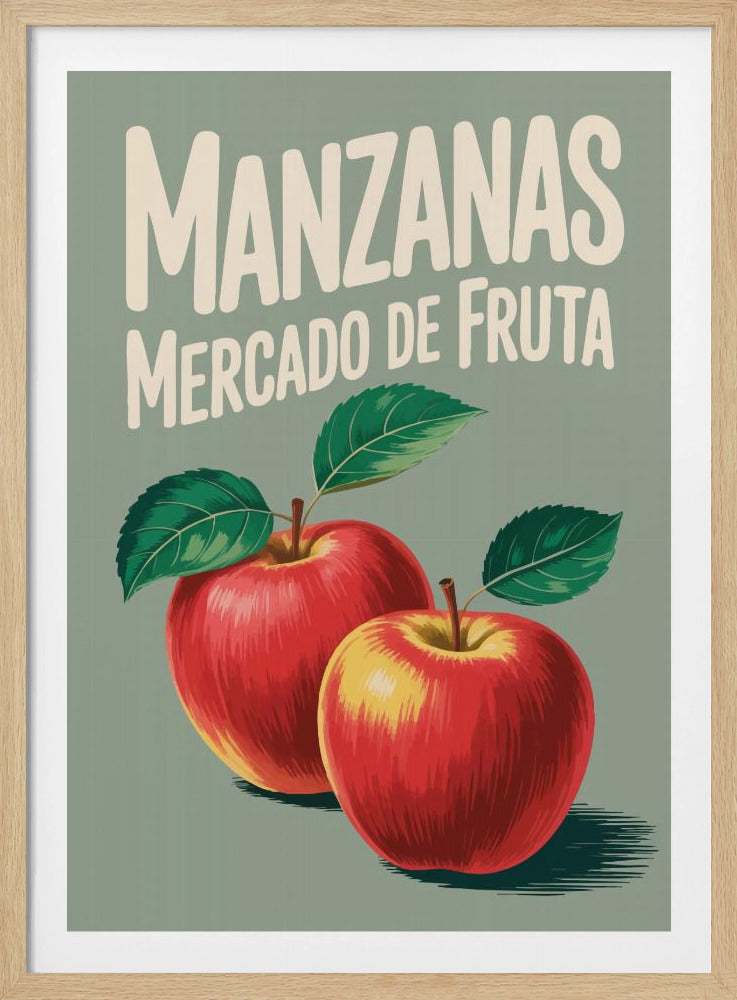 Levendige rode appels | Poster