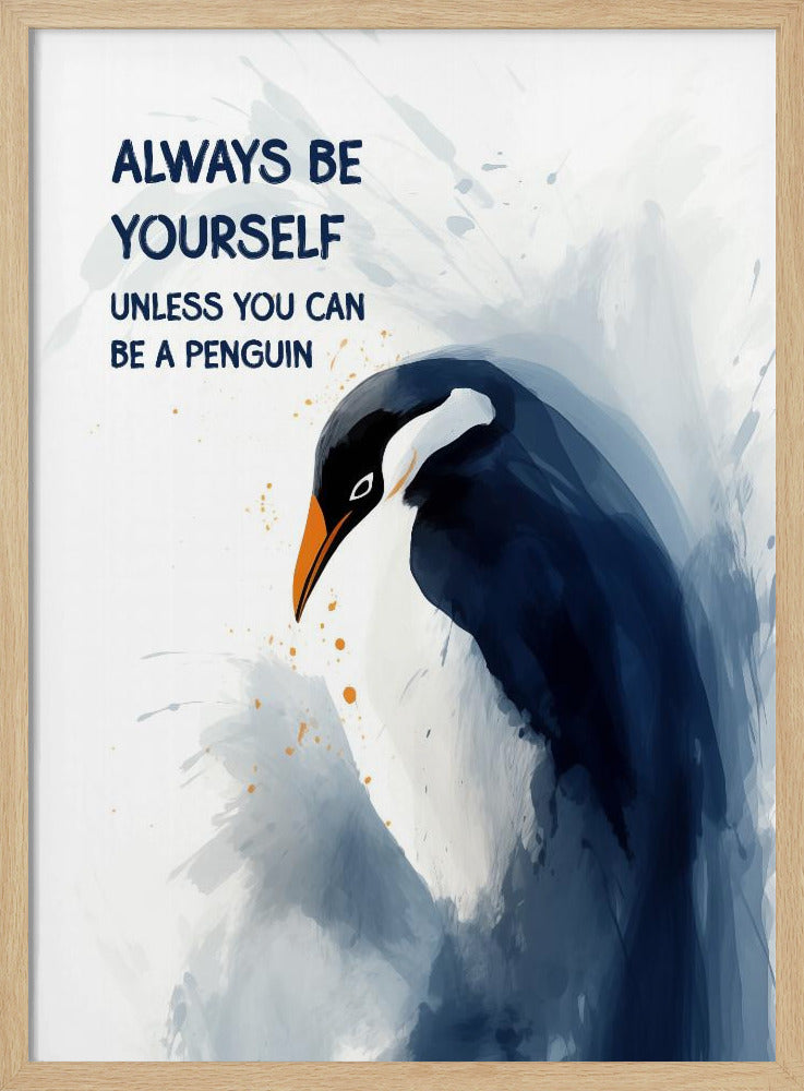 Wees een pinguïn | Poster