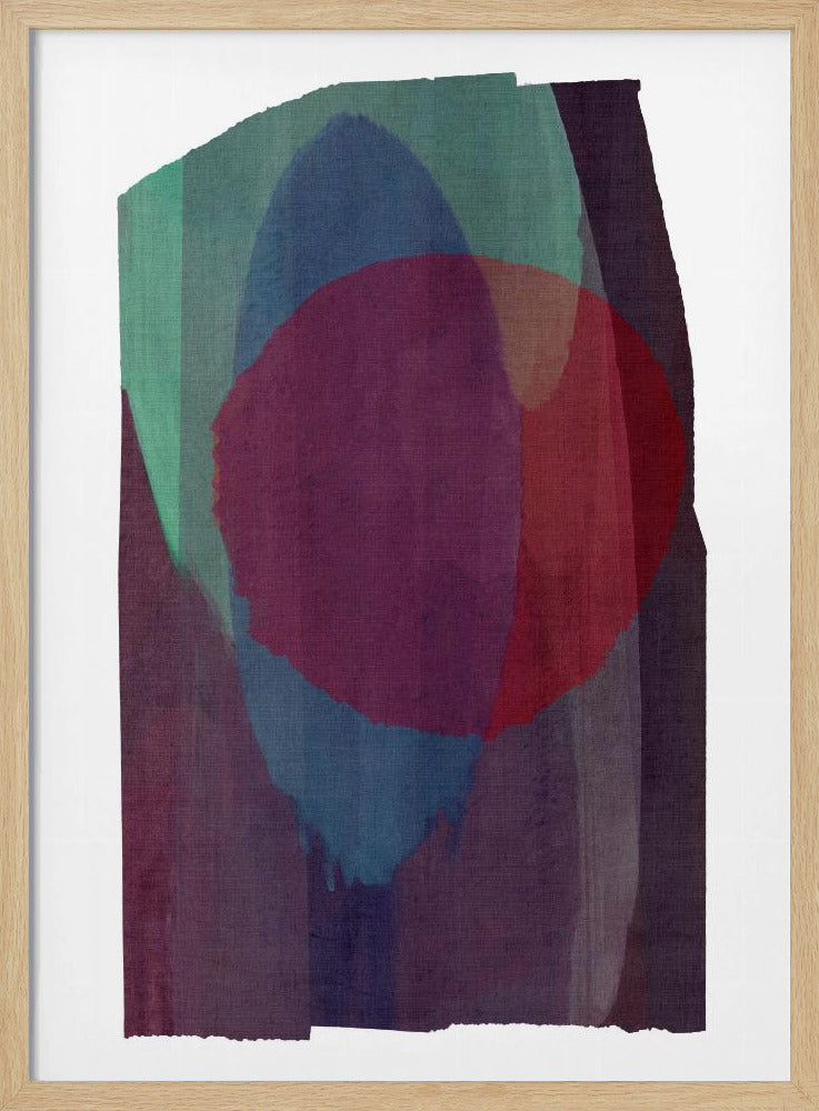 Geometrische vormen in rijke tinten | Poster