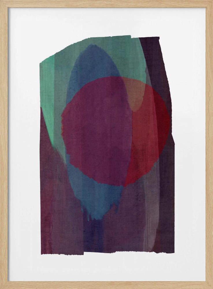 Geometrische vormen in rijke tinten | Poster