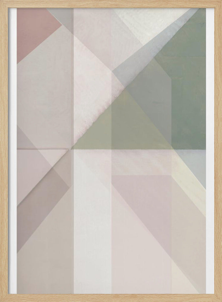 Subtiel verschuivende vlakken | Poster