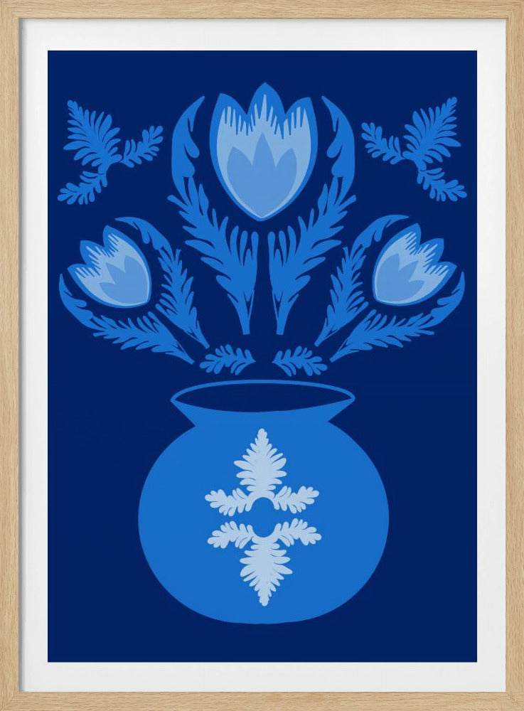 Lichtblauwe tulpen | Poster