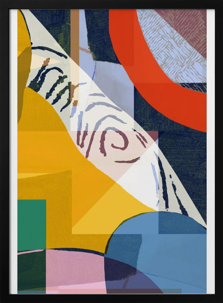 Levendige compositie van geometrische vormen | Poster