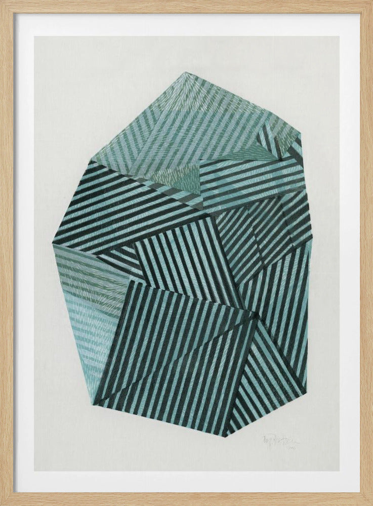 Gestreepte Steen II. | Poster