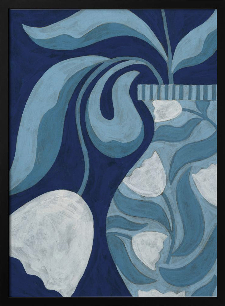 Stilleven met witte tulp | Poster