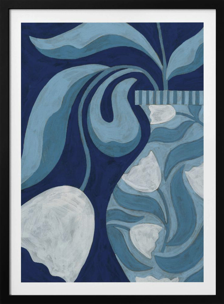 Stilleven met witte tulp | Poster