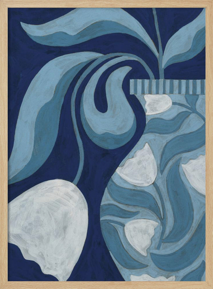 Stilleven met witte tulp | Poster