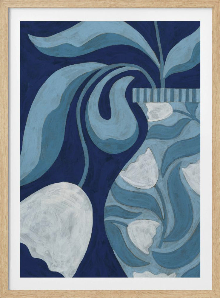 Stilleven met witte tulp | Poster