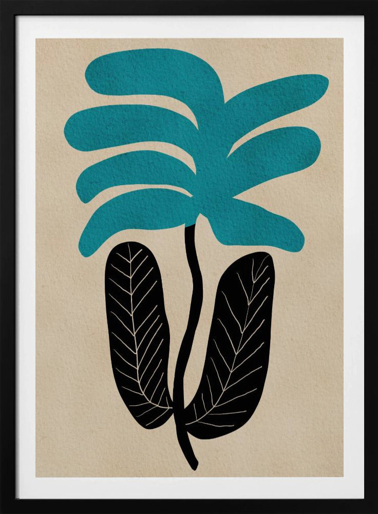 Blue floral flower | Poster