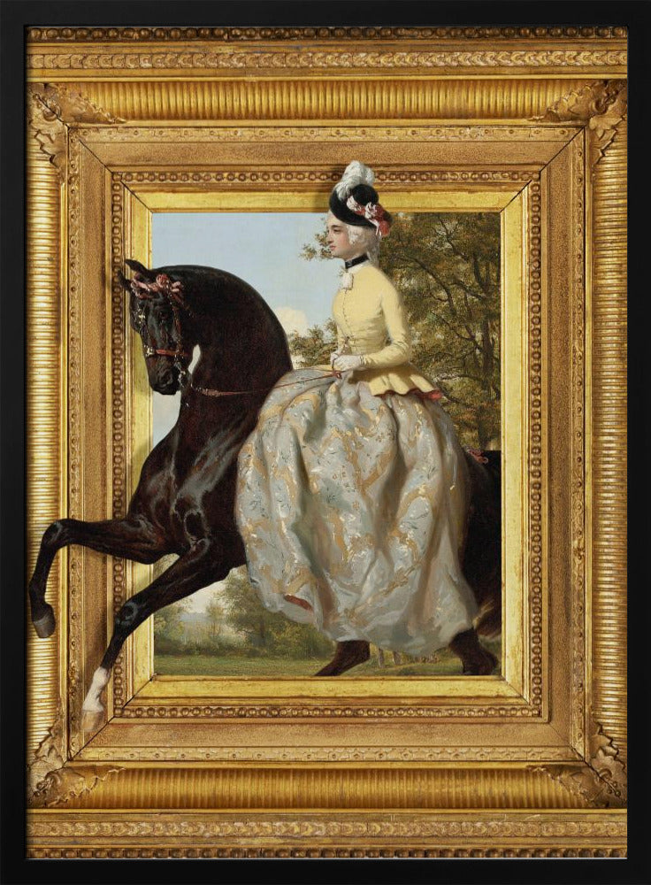 De dame en haar paard | Poster
