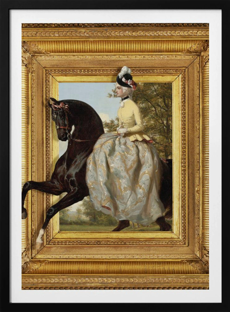 De dame en haar paard | Poster