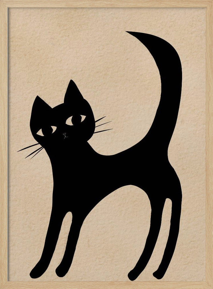 Zwarte kat | Poster