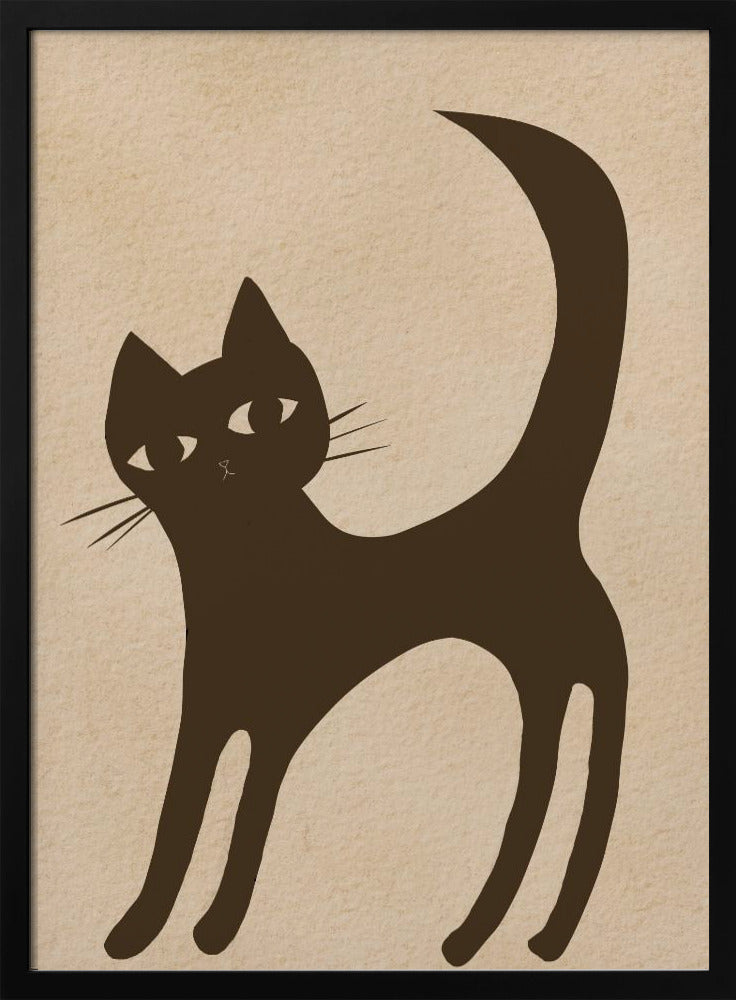 Bruine kat | Poster
