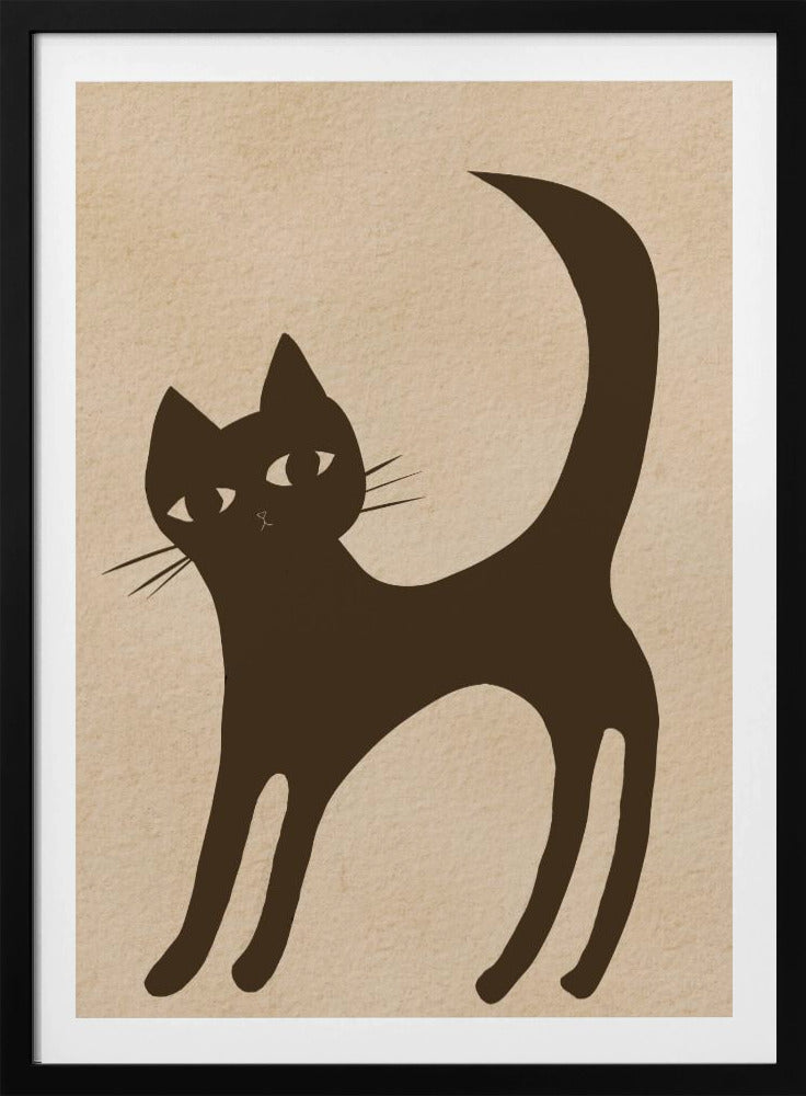 Bruine kat | Poster