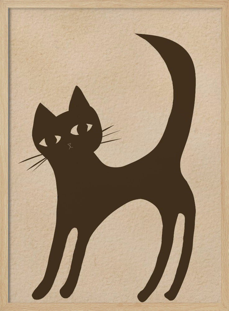 Bruine kat | Poster