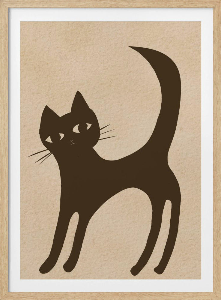 Bruine kat | Poster