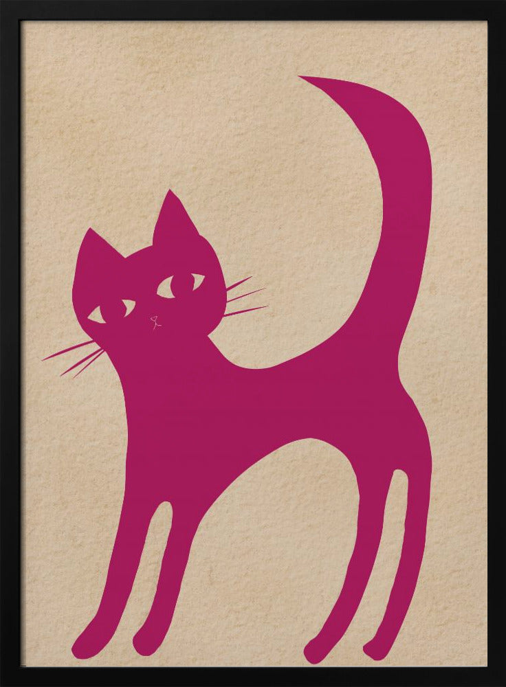 Roze kat | Poster