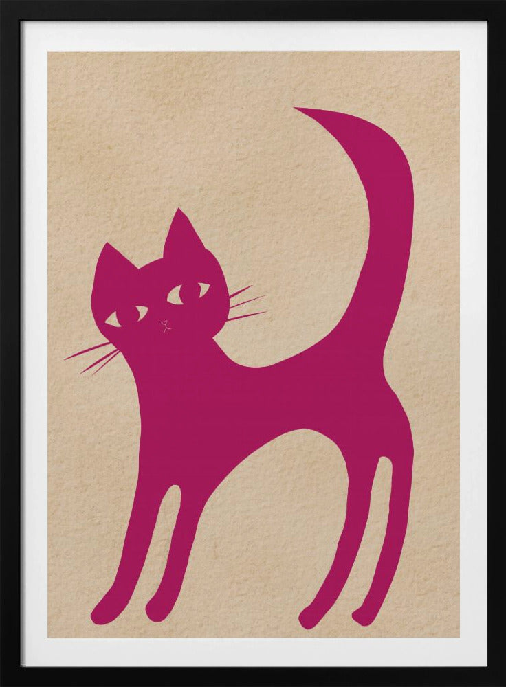 Roze kat | Poster