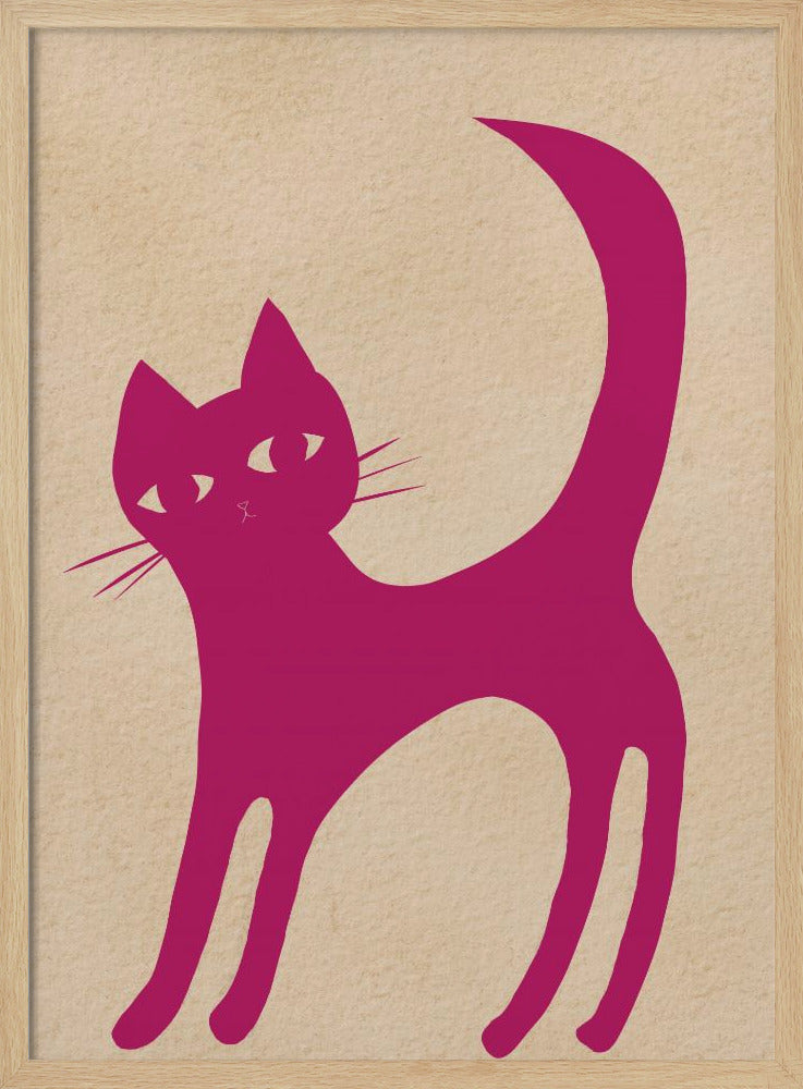 Roze kat | Poster