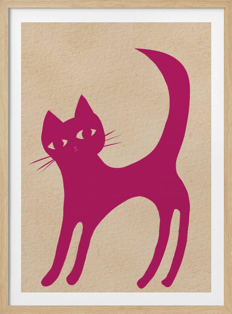 Roze kat | Poster