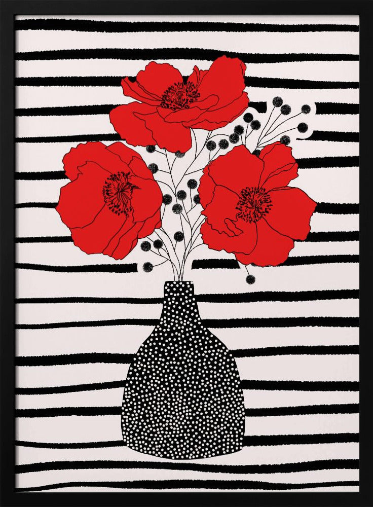 Drie klaprozen | Poster