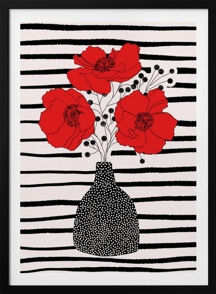 Drie klaprozen | Poster