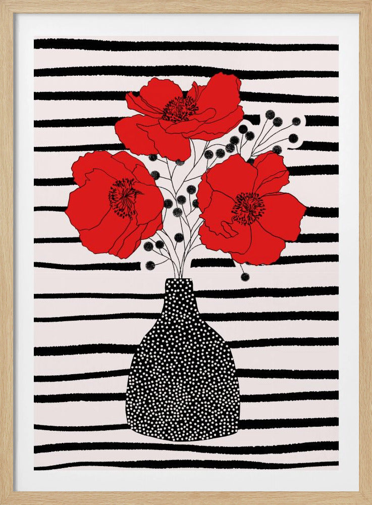 Drie klaprozen | Poster