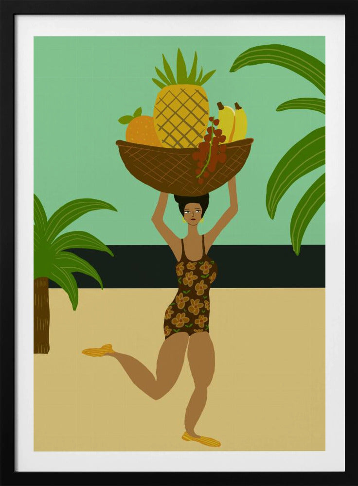 Tropisch fruit op het strand | Poster
