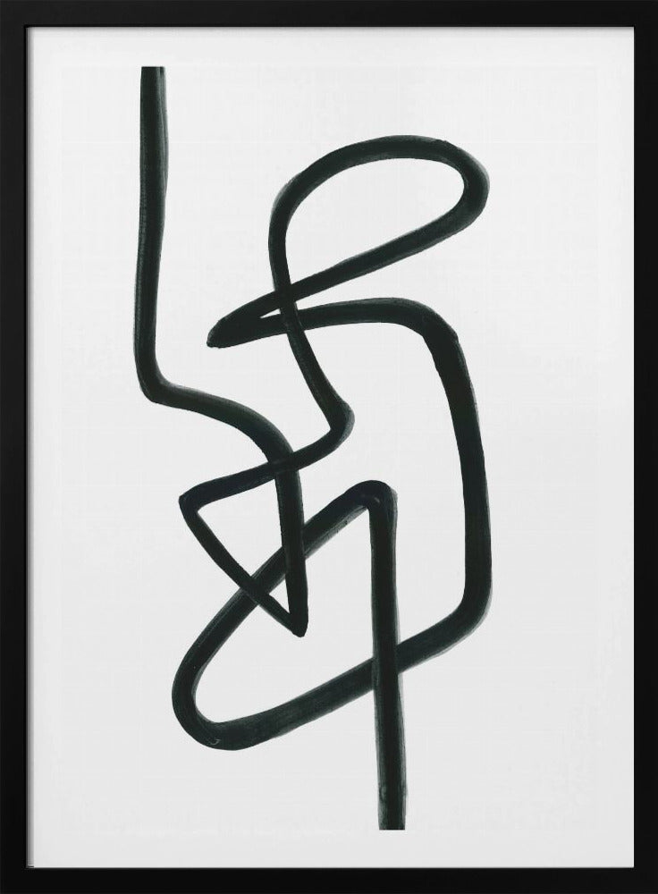Ontspanhouding Zwart | Poster